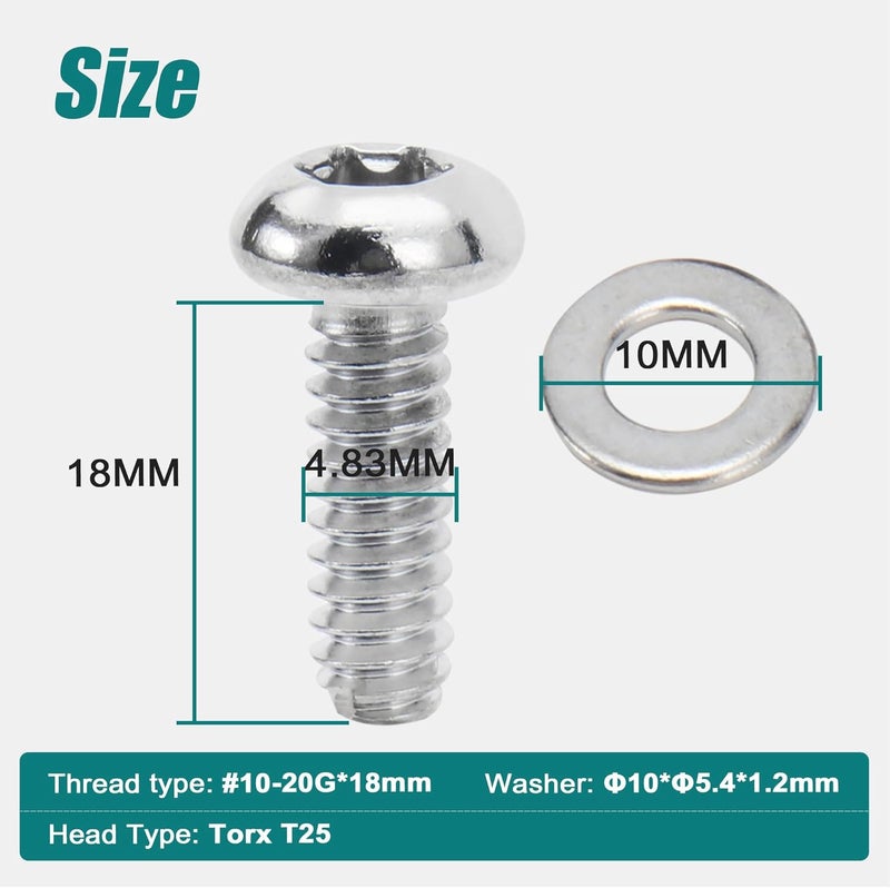 MoKitDora 5PCS Derby Cover Bolt Kit Compatible with Harley 2019-up Softail and 2018-up Sport Glide FLSB Models, Silver - Image 3